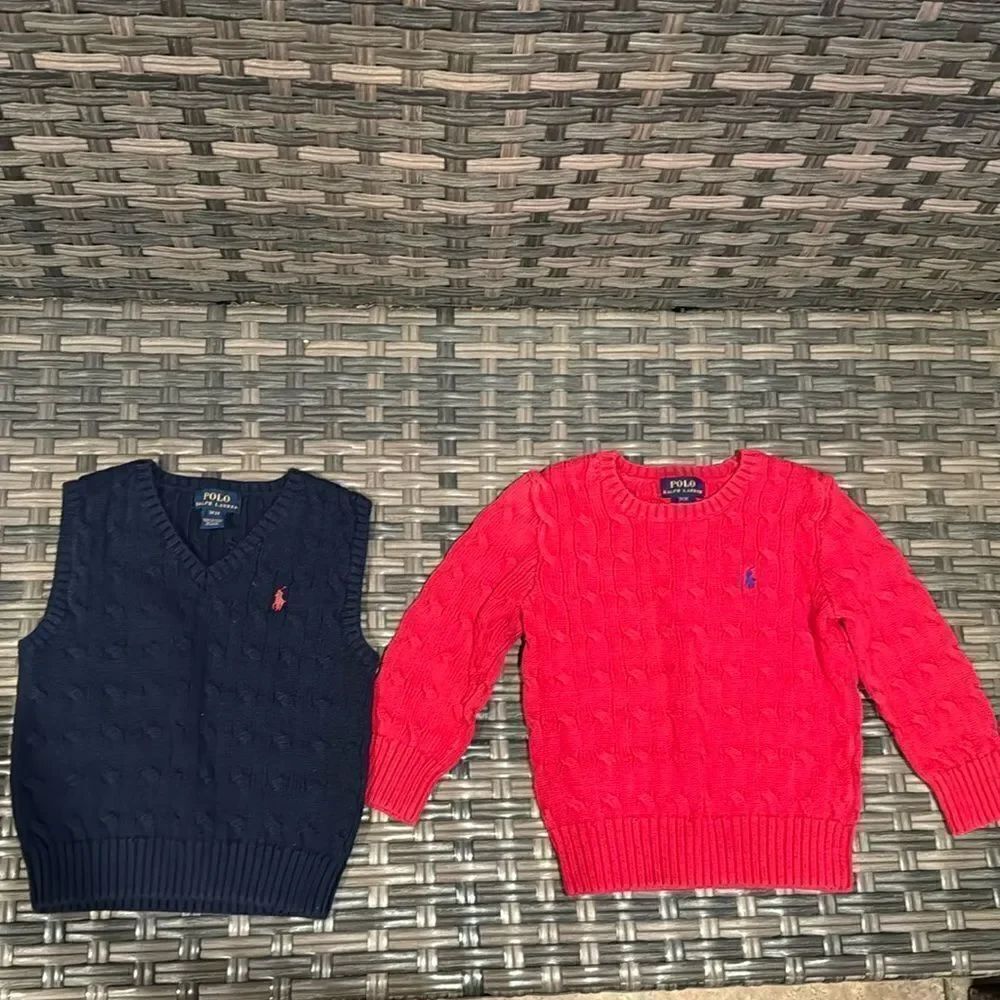 Polo sweater and Vest bundle 2🎉Last deal🎉